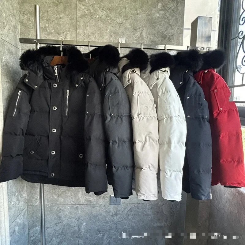 跨境大鹅加拿大小剪刀羽绒服05款女06款男款情侣面包服派克3Q外套