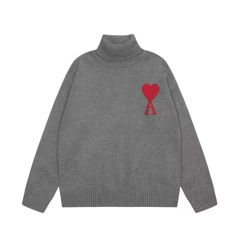 High neck gray red