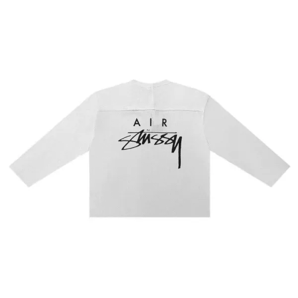 Stussy Air Mesh Long Sleeve Top White - 1