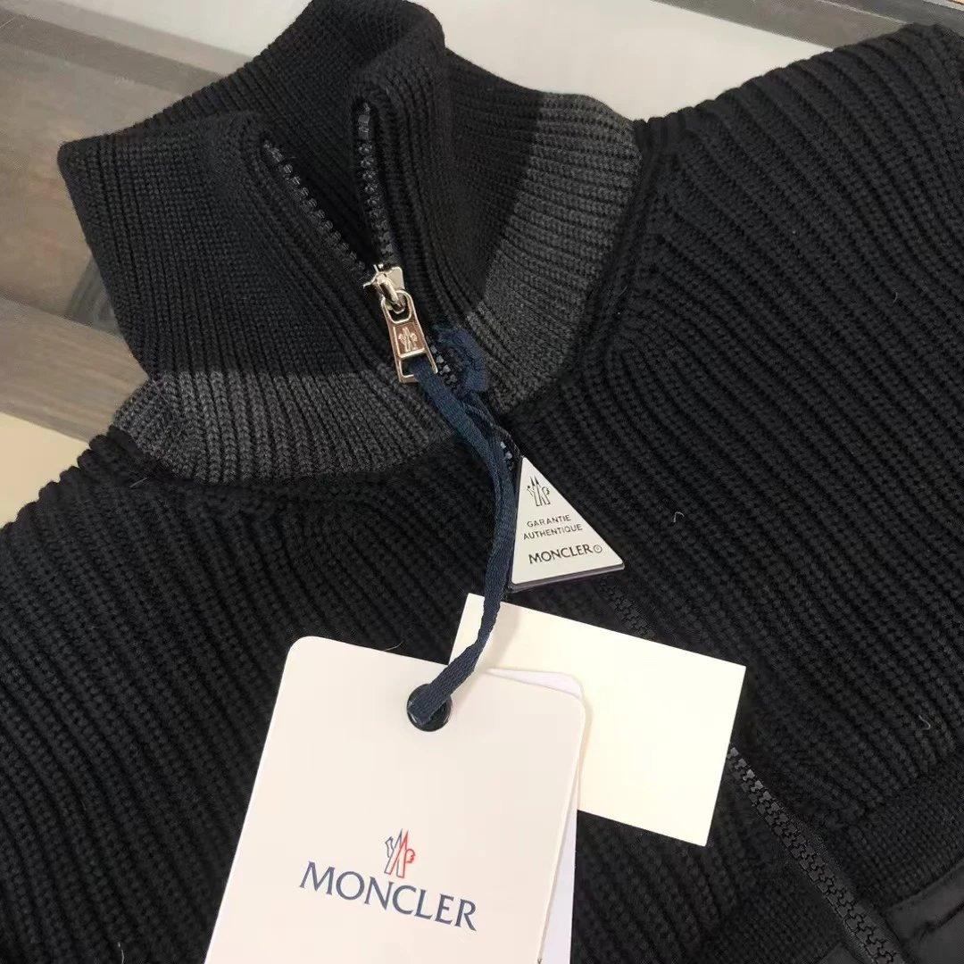 Moncler Genius Hybrid Knit-Paneled Down Jacket Beige - 4