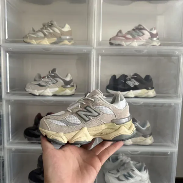 New Balance 9060 Black/Gray/Gold Chunky Sneakers - 4