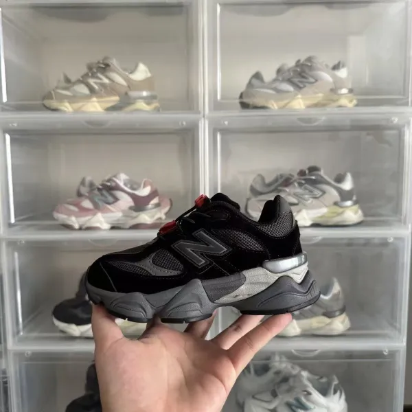 New Balance 9060 Black/Gray/Gold Chunky Sneakers - 8