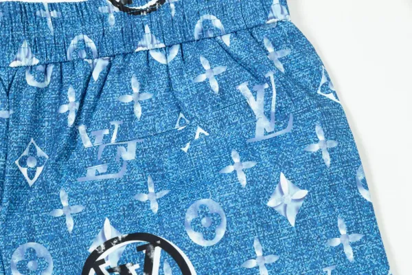 Louis Vuitton Monogram Print Swim Shorts Black - 23