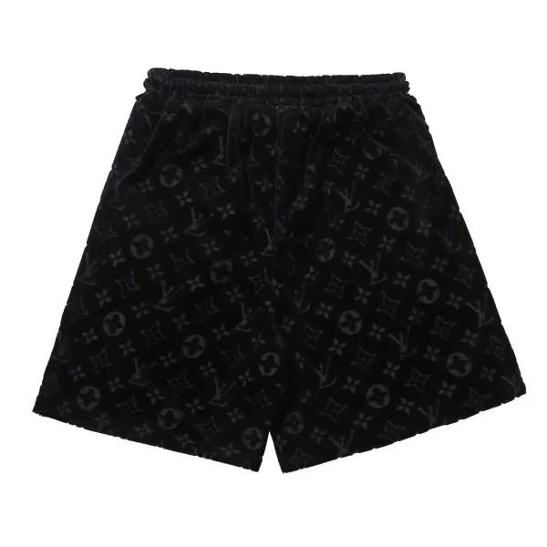 Louis Vuitton Monogram Velvet Shorts Black - 13