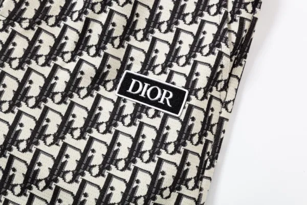Dior Oblique Tape Shorts Black - 23
