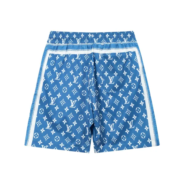 Louis Vuitton Monogram Print Swim Shorts Black - 48