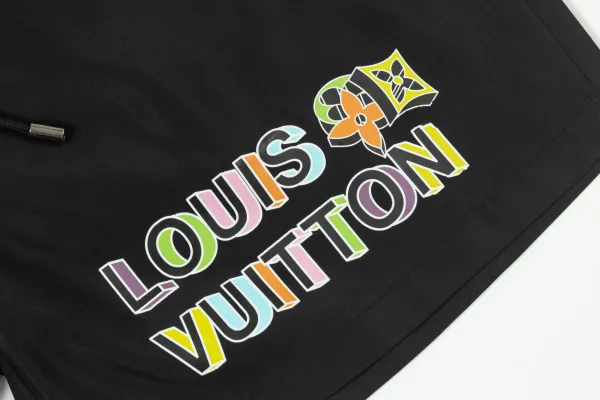 Louis Vuitton Monogram Print Swim Shorts Black - 62