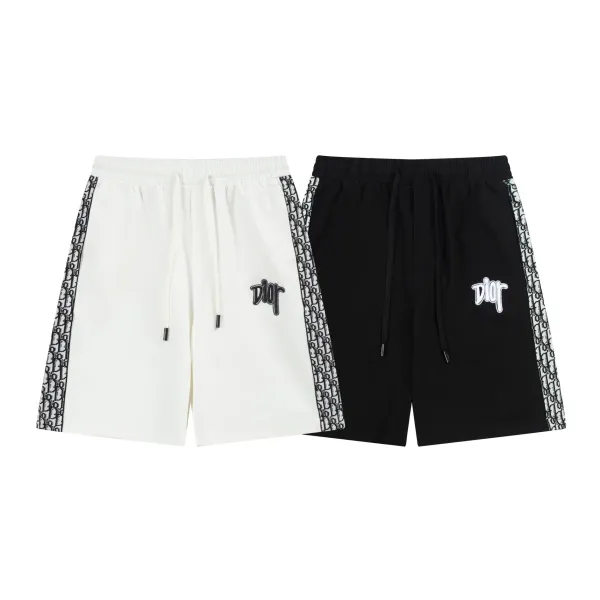 Dior Oblique Tape Shorts Black - 55