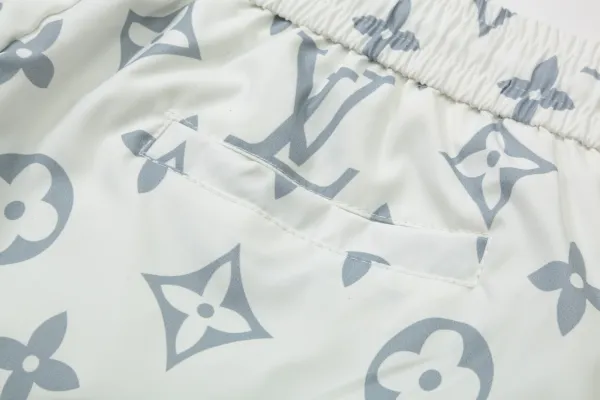 Louis Vuitton Monogram Print Swim Shorts Black - 15