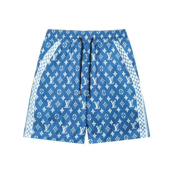 Louis Vuitton Monogram Print Swim Shorts Black - 47