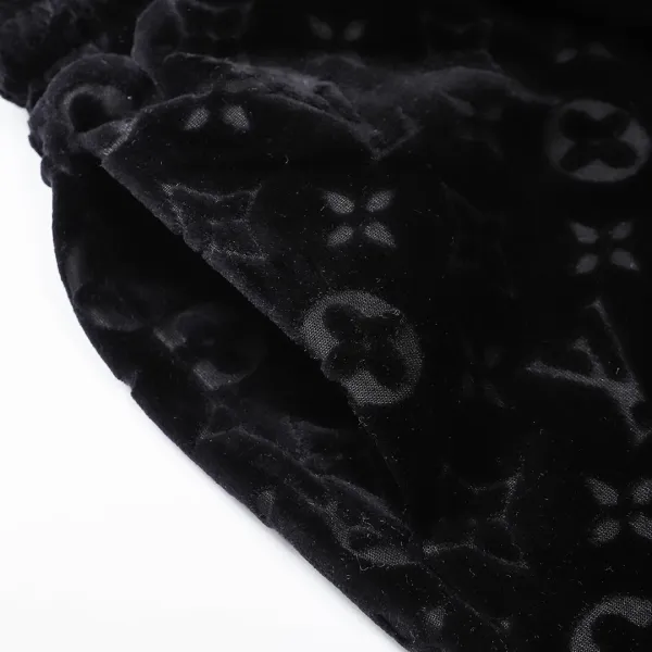 Louis Vuitton Monogram Velvet Shorts Black - 17