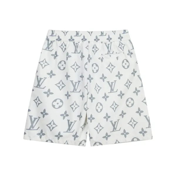 Louis Vuitton Monogram Print Swim Shorts Black - 12