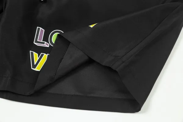 Louis Vuitton Monogram Print Swim Shorts Black - 63