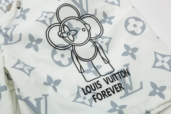 Louis Vuitton Monogram Print Swim Shorts Black - 17
