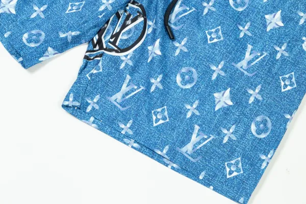 Louis Vuitton Monogram Print Swim Shorts Black - 26
