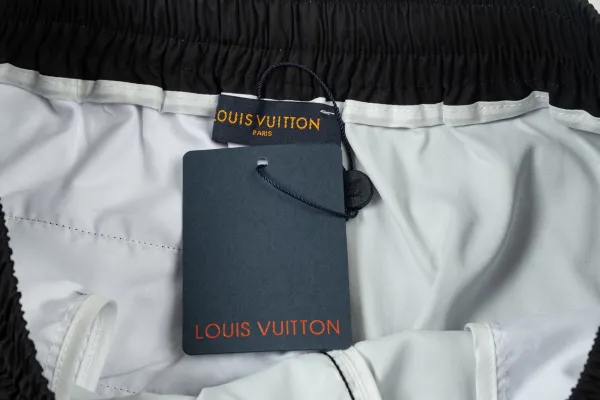 Louis Vuitton Monogram Print Swim Shorts Black - 45