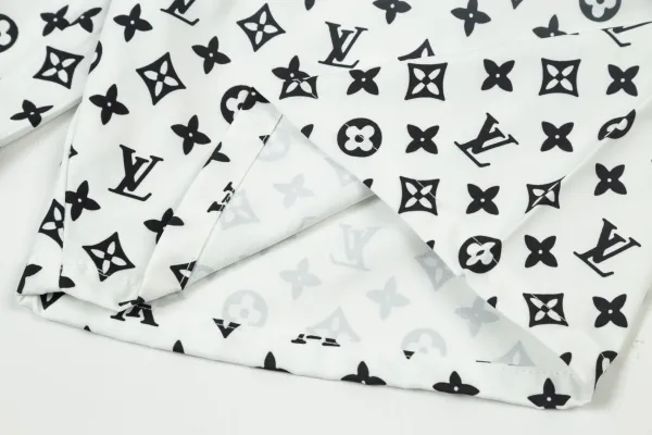 Louis Vuitton Monogram Print Swim Shorts Black - 34