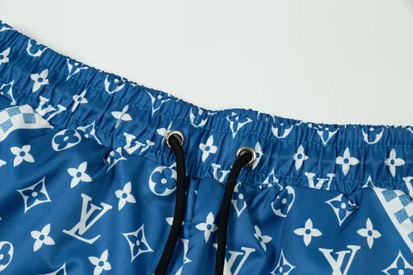 Louis Vuitton Monogram Print Swim Shorts Black - 49
