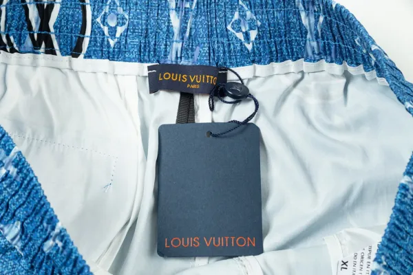 Louis Vuitton Monogram Print Swim Shorts Black - 28