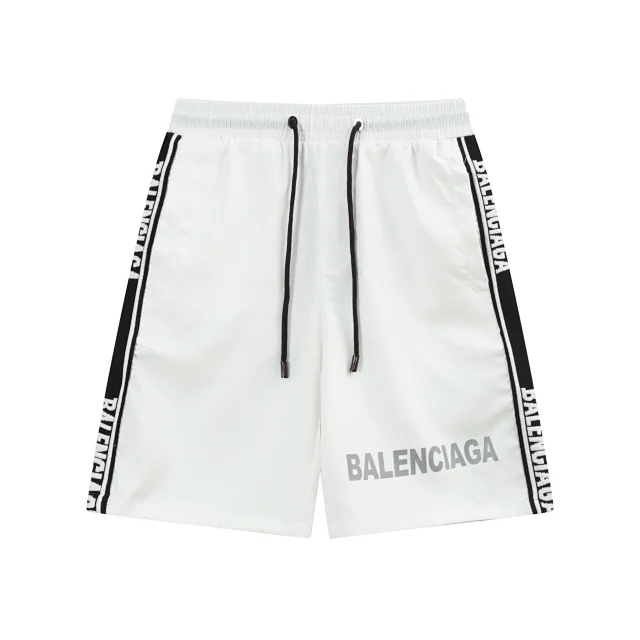 Balenciaga Shorts Logo-print drawstring product detail image 53