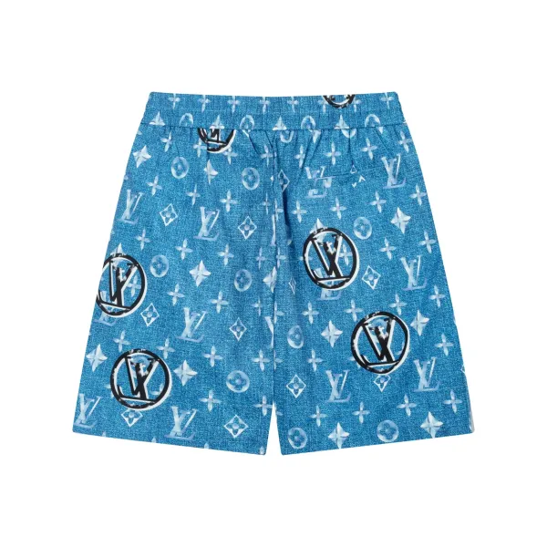 Louis Vuitton Monogram Print Swim Shorts Black - 21