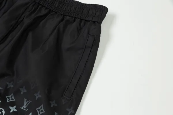 Louis Vuitton Monogram Print Swim Shorts Black - 40