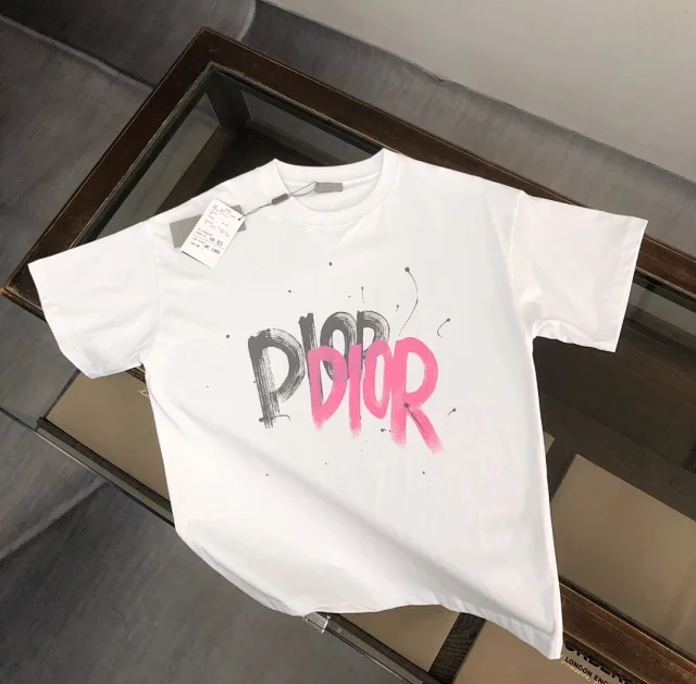 Dior T-Shirts Oblique-pattern crew-neck product detail image 49