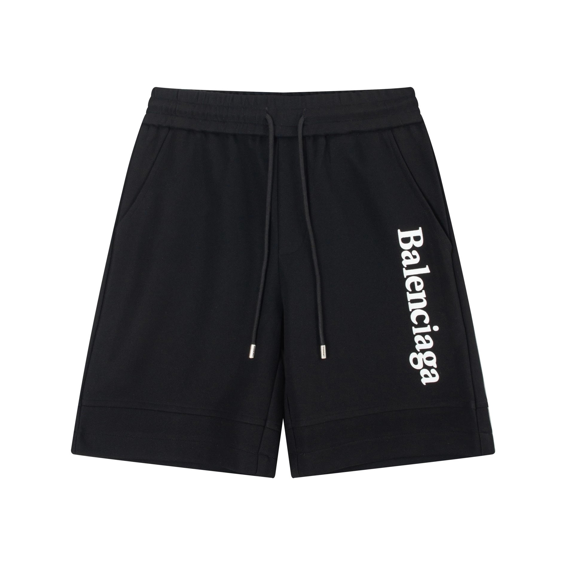 Balenciaga BB Logo Splatter-Print Shorts White - 29