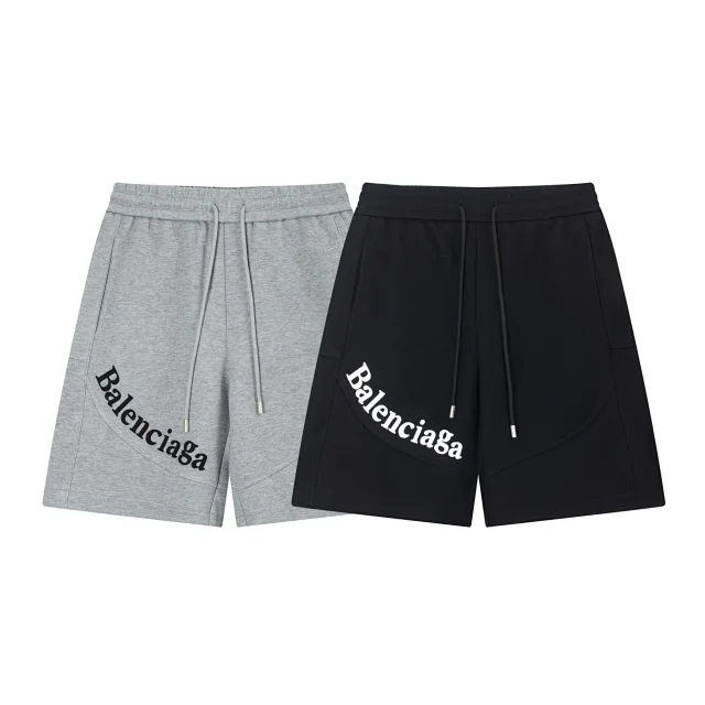 Balenciaga Shorts Logo-print drawstring product detail image 27