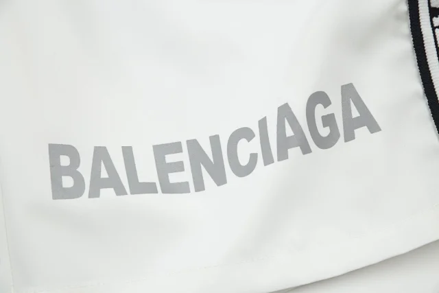 Balenciaga Shorts Logo-print drawstring product detail image 59
