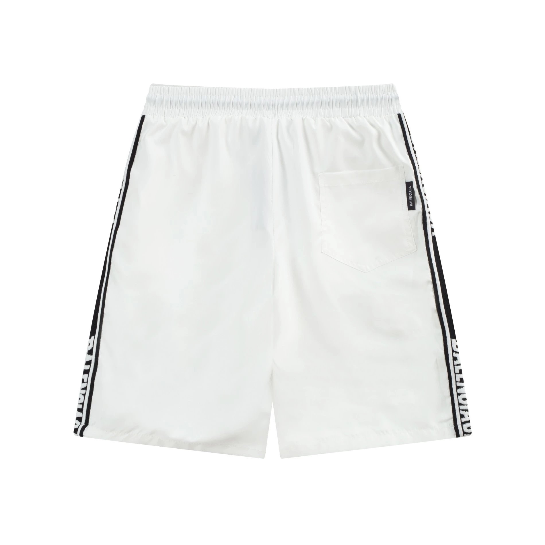 Balenciaga BB Logo Splatter-Print Shorts White - 55
