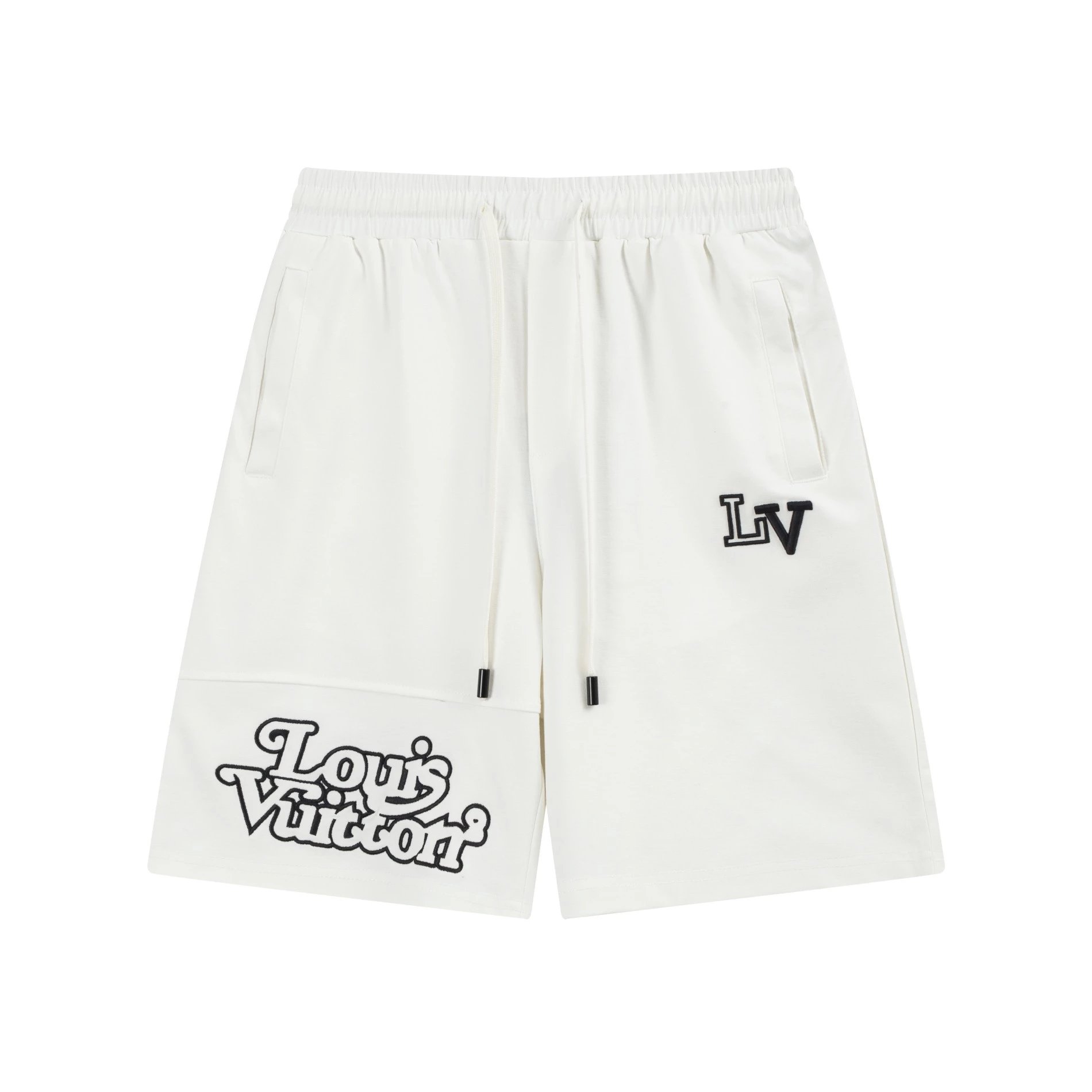 Off-White Floral Print Drawstring Shorts Multicolor - 20