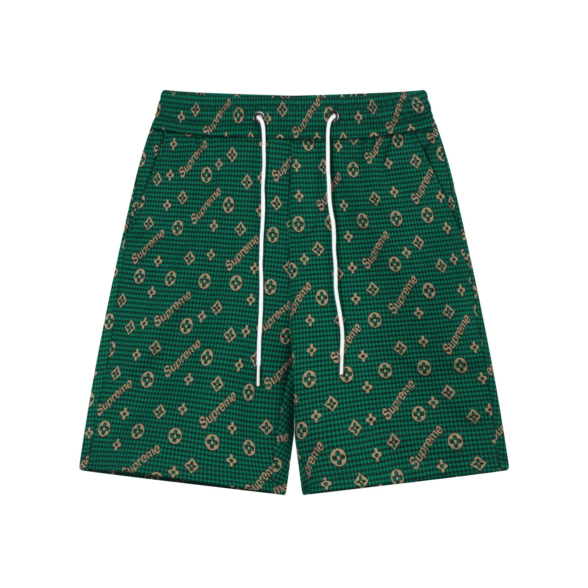Off-White Floral Print Drawstring Shorts Multicolor - 44