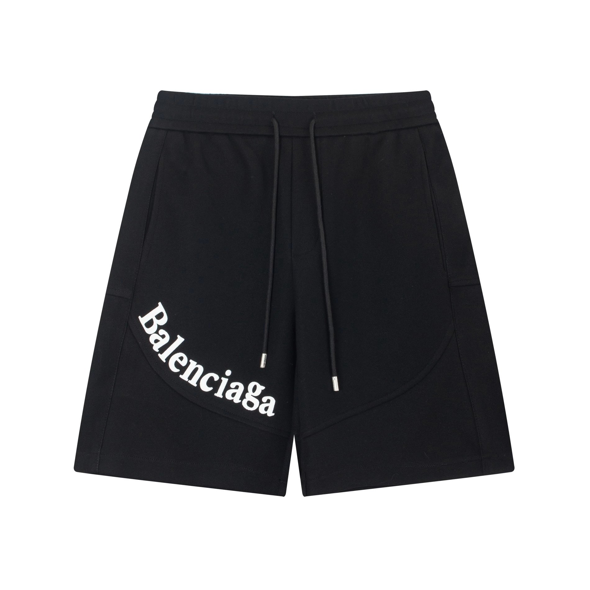 Balenciaga BB Logo Splatter-Print Shorts White - 20