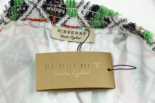 Burberry Shorts Elastic-Waist Drawstring Logo product detail image 18