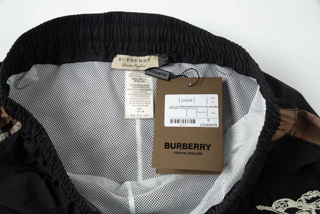 Burberry Shorts Elastic-Waist Drawstring Logo product detail image 36