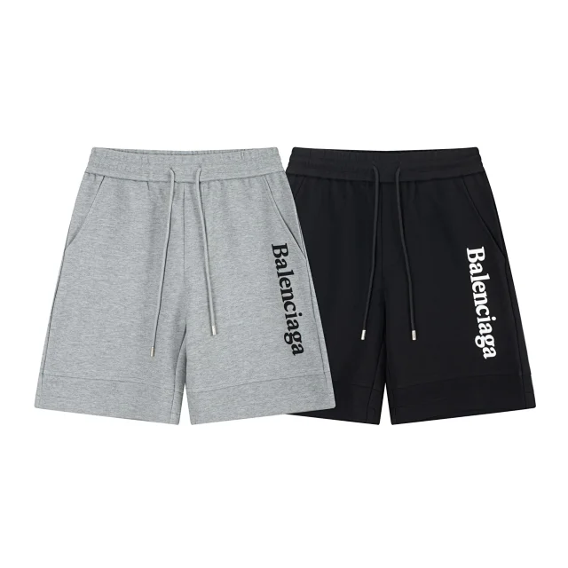 Balenciaga Shorts Logo-print drawstring product detail image 36