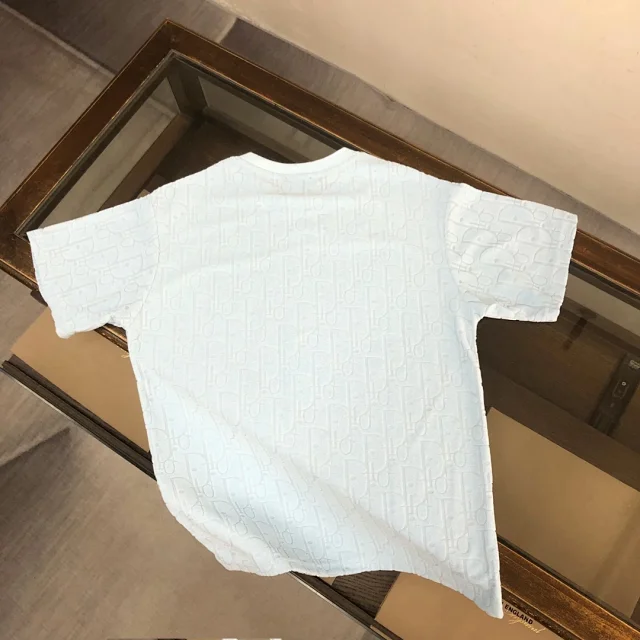 Dior T-Shirts Oblique-pattern crew-neck product detail image 48