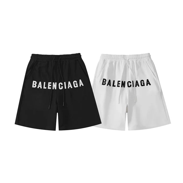 Balenciaga Shorts Logo-print drawstring product detail image 52