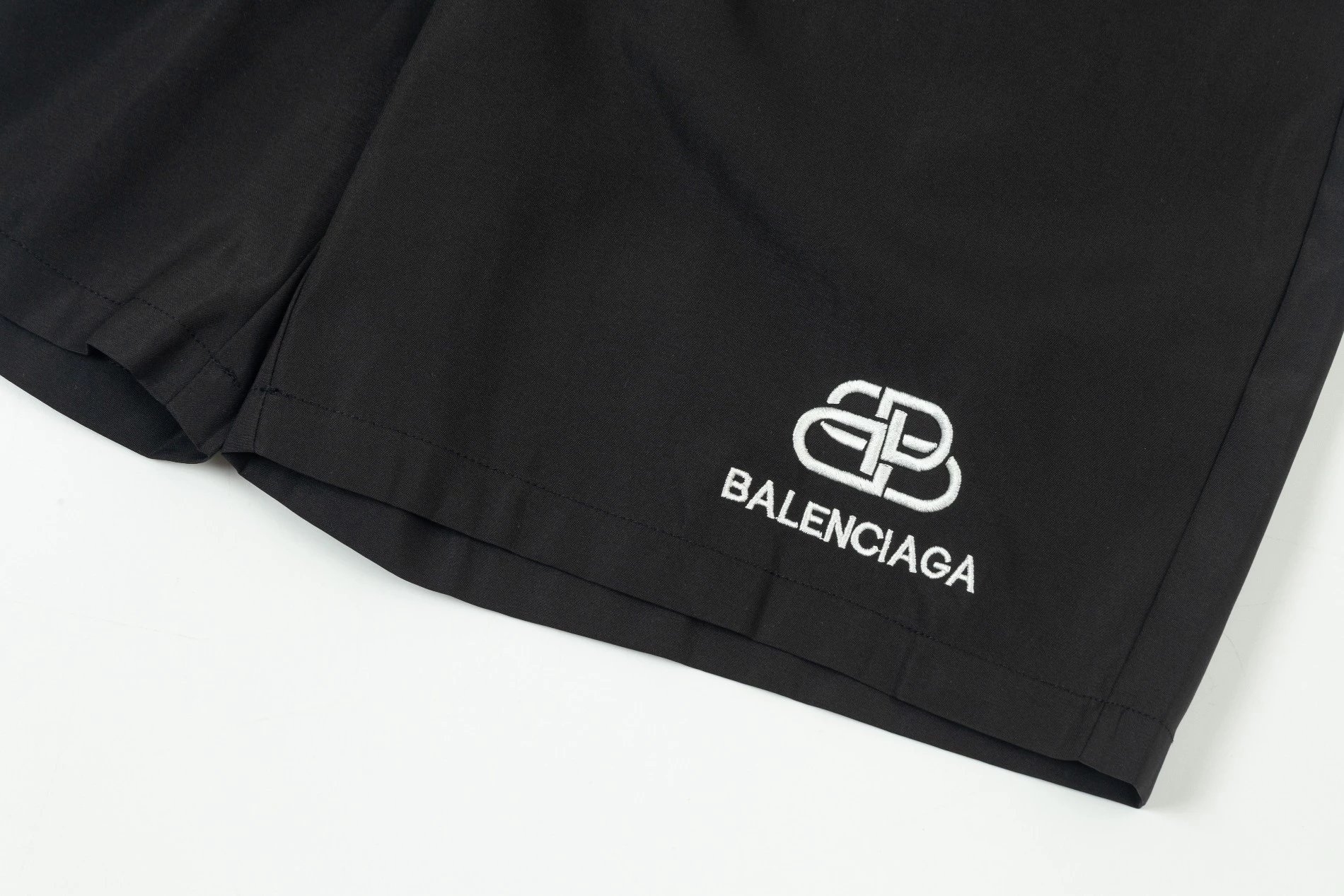 Balenciaga BB Logo Splatter-Print Shorts White - 16