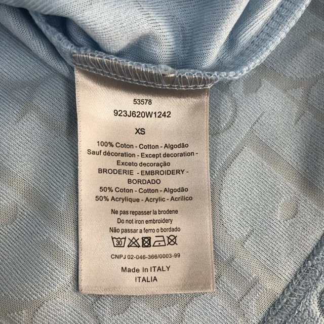 Dior T-Shirts Oblique-pattern crew-neck product detail image 47