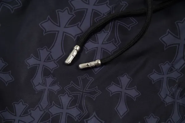 Chrome Hearts x Unknown Brand Cross-Embellished Black Shorts - 37