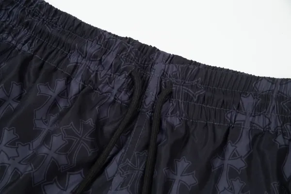 Chrome Hearts x Unknown Brand Cross-Embellished Black Shorts - 36