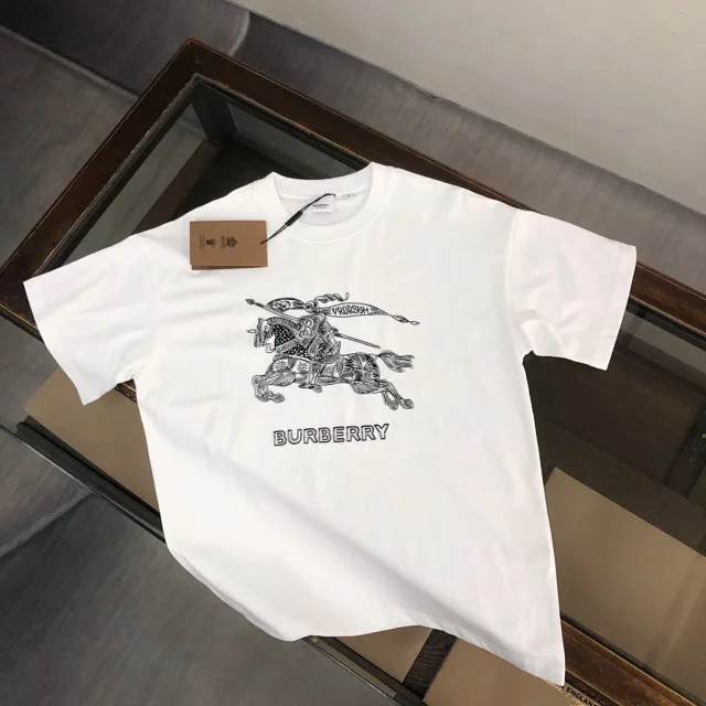 Burberry T-Shirts Crew-neck logo-print short-sleeve T-shirt product detail image 42