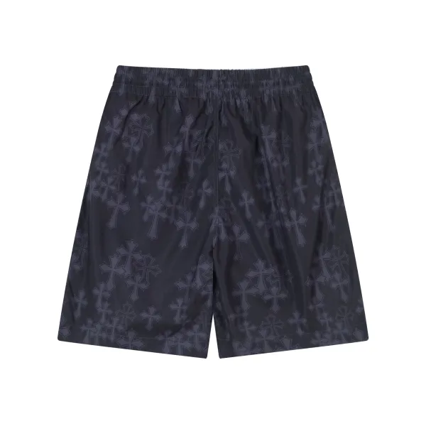 Chrome Hearts x Unknown Brand Cross-Embellished Black Shorts - 35