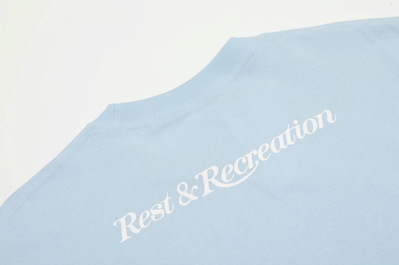 Rest & Recreation Logo Embroidered Pink T-Shirt - 41