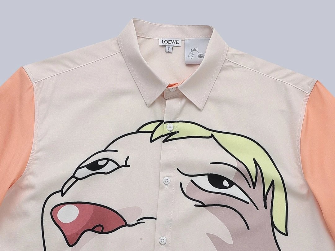 Loewe x Studio Ghibli Calcifer Print Short-Sleeve Shirt Black - 13