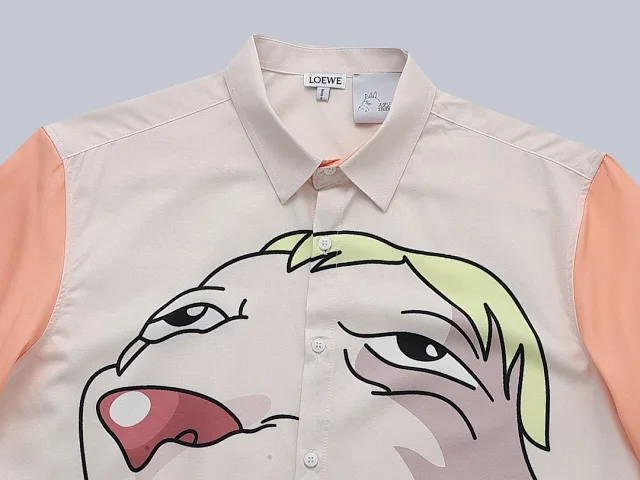 Loewe Shirts Short-Sleeve Graphic Button-Up Shirt product detail image 12