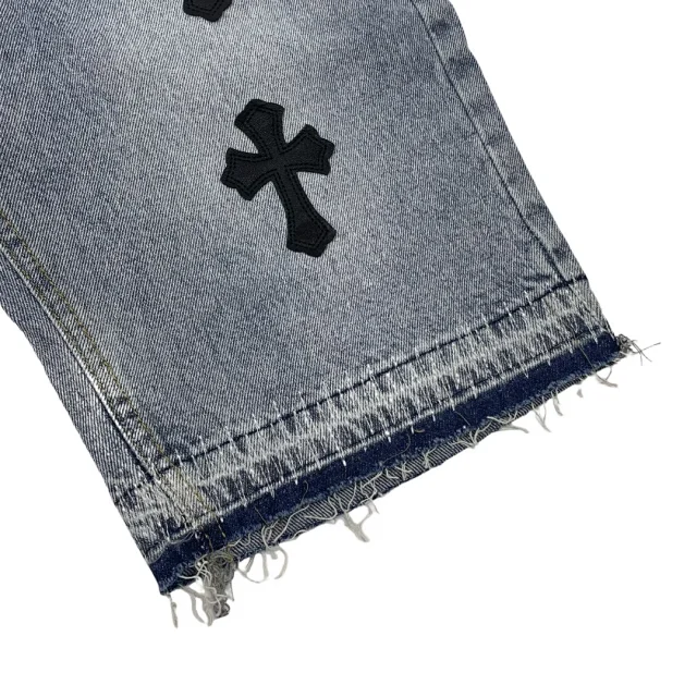 Unbranded Shorts Denim with Cross Appliqués product detail image 14