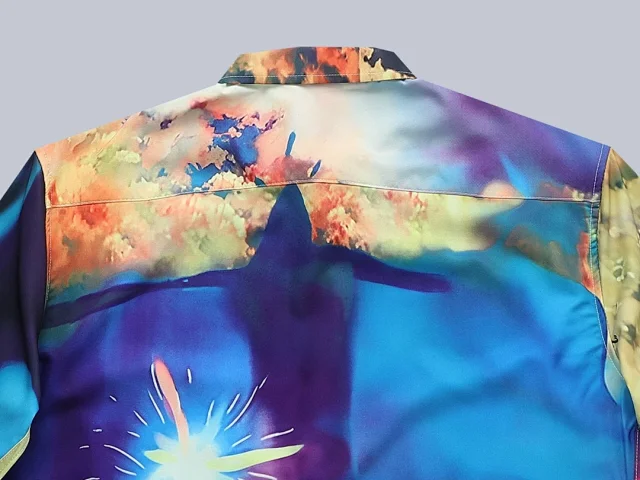 Loewe Shirts Short-Sleeve Graphic Button-Up Shirt product detail image 27
